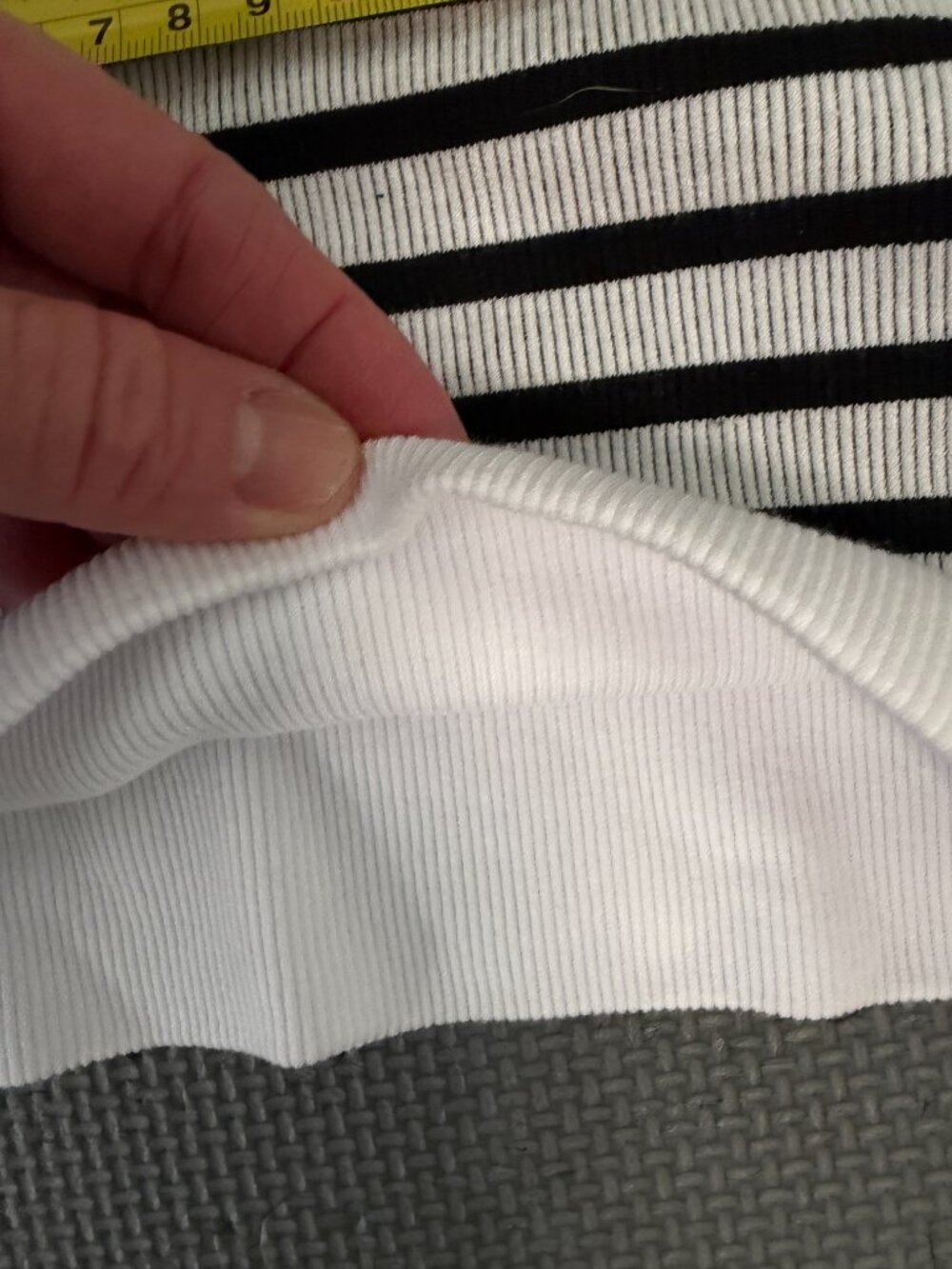 NWOT FP Movement Go To Striped Sports Bra – White Combo – M/L- MSRP $48 - Picture 9 of 9